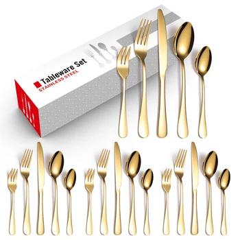 20pc/Set Stainless Steel Gold Dinnerware Sets Stainless Steel Tableware Set Knife Fork Spoon Flatware Safe Cutlery Set Tableware
20pc/Set Stainless Steel Gold Dinnerware Sets Stainless Steel Tableware Set Knife Fork Spoon Flatware Safe Cutlery Set Tableware