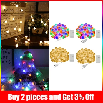 100 LEDS Cherry ball 10M 8 Mode LED String Fairy Lights Wedding Christmas Outdoor Room Garland Decoration 
100 LEDS Cherry ball 10M 8 Mode LED String Fairy Lights Wedding Christmas Outdoor Room Garland Decoration