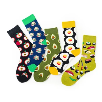 Autumn Winter Happy Funny Socks Men Cotton Harajuku Avocado Socks Poached Egg Sushi Food Print Socks Street Skateboard Casual
Autumn Winter Happy Funny Socks Men Cotton Harajuku Avocado Socks Poached Egg Sushi Food Print Socks Street Skateboard Casual