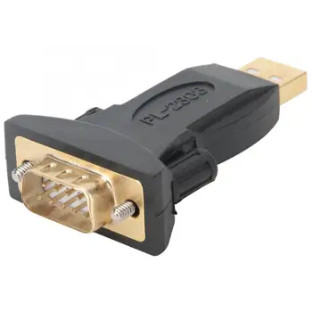 Mini PL2303 Chip ABS Housing Gold-Plated USB2.0 to RS232 Male Adapter Connector
Mini PL2303 Chip ABS Housing Gold-Plated USB2.0 to RS232 Male Adapter Connector