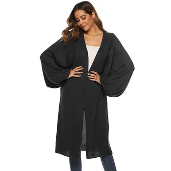 Fashion Lantern Sleeve Long Jacket Autumn Women Coat Solid Color Wool V-Neck Loose Cardigan Sweater Outerwear
Fashion Lantern Sleeve Long Jacket Autumn Women Coat Solid Color Wool V-Neck Loose Cardigan Sweater Outerwear
