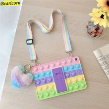 Pop Fidget Toys Push Bubble Silicone Case For Apple iPad mini 2 3 4 5 Air 2 2015 2019 2020 Love Rainbow Beans Soft Holder Cover
Pop Fidget Toys Push Bubble Silicone Case For Apple iPad mini 2 3 4 5 Air 2 2015 2019 2020 Love Rainbow Beans Soft Holder Cover