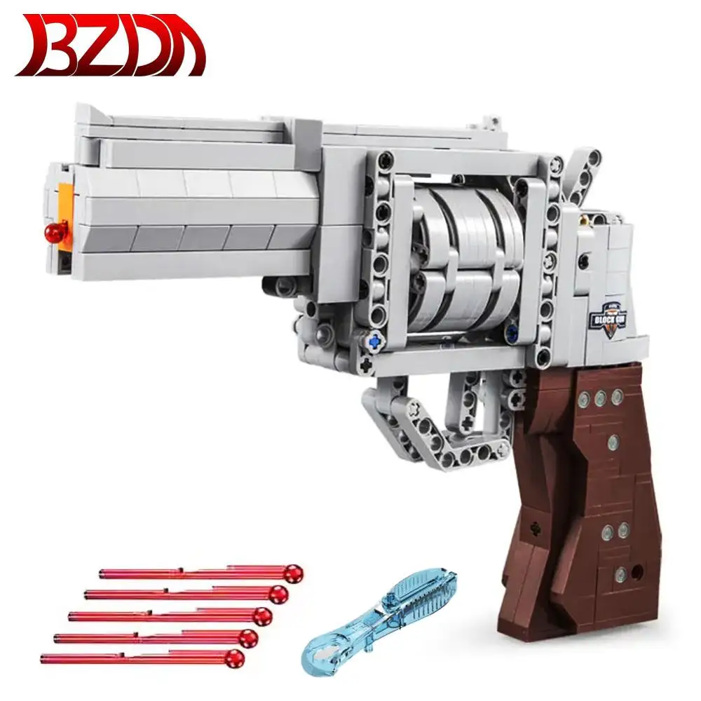 BZDA PUBG Game Pistol Revolver Building Blocks Can Fire Bullets And Rotate The Magazine Gun Bricks Toys For Birthday Gifts
BZDA PUBG Game Pistol Revolver Building Blocks Can Fire Bullets And Rotate The Magazine Gun Bricks Toys For Birthday Gifts