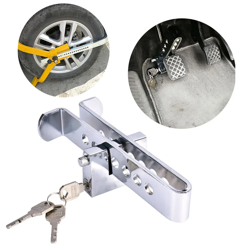 Car Lock Auto Universal 8 Holes Brake Pedal Lock Security Steel Anti-Theft Tool Throttle Accelerator Pedal Lock Car Clutch Lock
Car Lock Auto Universal 8 Holes Brake Pedal Lock Security Steel Anti-Theft Tool Throttle Accelerator Pedal Lock Car Clutch Lock