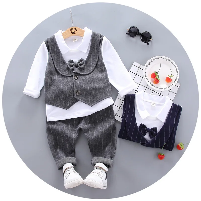 2019 Fashion Autumn New Style Children Children Fold-down Collar Pullover Bowtie Long-sleeve Suit False Three-piece Set
2019 Fashion Autumn New Style Children Children Fold-down Collar Pullover Bowtie Long-sleeve Suit False Three-piece Set