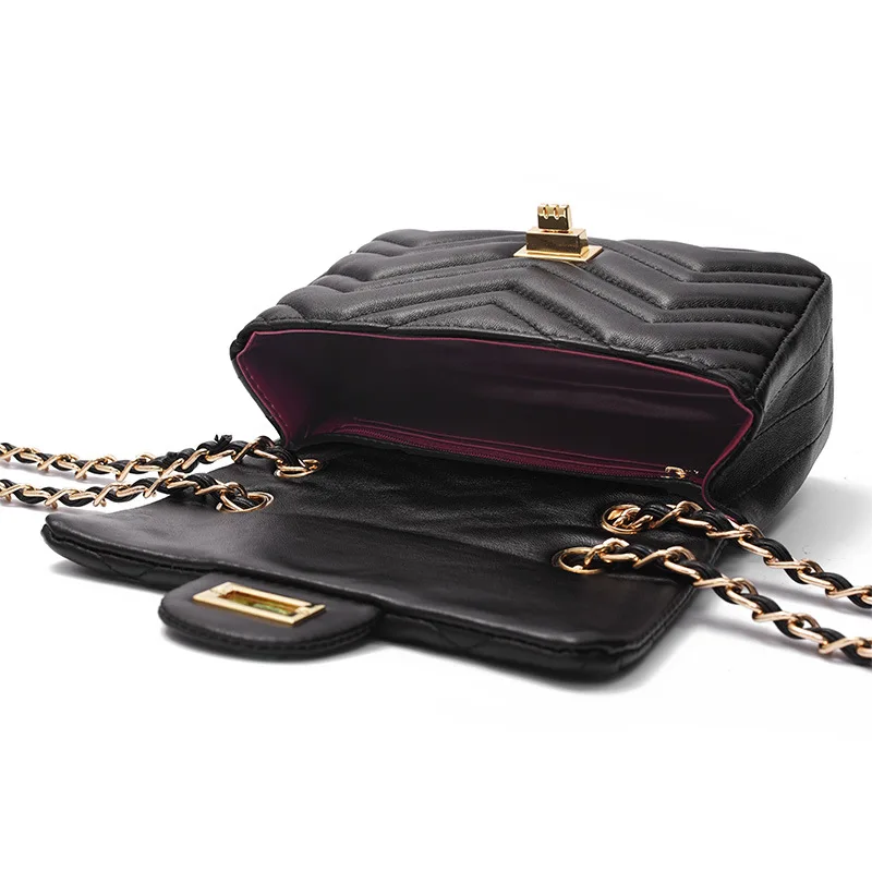 Australia Kaqi Wave Chain WOMEN'S Bag Leather Bag Sheepskin Handbags Shoulder Hand Shoulder Classic WOMEN'S Bag 
Australia Kaqi Wave Chain WOMEN'S Bag Leather Bag Sheepskin Handbags Shoulder Hand Shoulder Classic WOMEN'S Bag