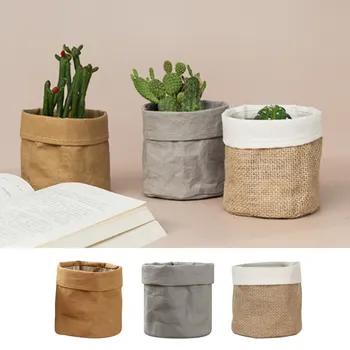 New Plant Pot Coat Kraft Paper Flower Pot Cover Waterproof Multifunctional Basket Cosmetic Bag Reusable For Garden
New Plant Pot Coat Kraft Paper Flower Pot Cover Waterproof Multifunctional Basket Cosmetic Bag Reusable For Garden
