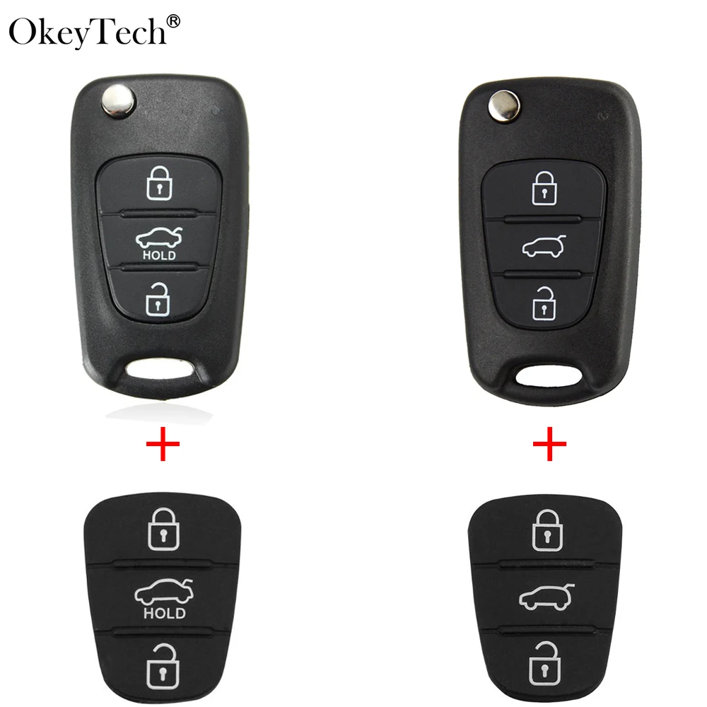 Okeytech for Hyundai Tucson Solaris 3 Button Car Remote Key Shell For Kia K2 K5 Sorento Sportage With Pad Uncut Blade Auto Fob
Okeytech for Hyundai Tucson Solaris 3 Button Car Remote Key Shell For Kia K2 K5 Sorento Sportage With Pad Uncut Blade Auto Fob