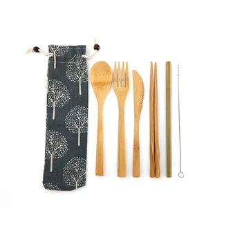 6Pcs/Set Zero Waste Bamboo Utensils Travel Cutlery Set Wooden Eco-friendly Outdoor Portable Cutlery Set For Kitchen Tableware
6Pcs/Set Zero Waste Bamboo Utensils Travel Cutlery Set Wooden Eco-friendly Outdoor Portable Cutlery Set For Kitchen Tableware