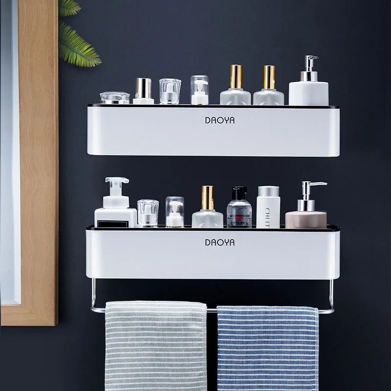 Bathroom Shelf Shower Caddy Organizer Wall Mount Shampoo Rack With Towel Bar No Drilling Kitchen Storage Bathroom Accessories 
Bathroom Shelf Shower Caddy Organizer Wall Mount Shampoo Rack With Towel Bar No Drilling Kitchen Storage Bathroom Accessories