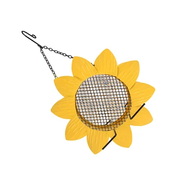 Wrought Iron Hanging Pendant Openable Cage Hanging Chain Hook Bird Feeder Simulation Sunflower Style Bird Food Feeding Container
Wrought Iron Hanging Pendant Openable Cage Hanging Chain Hook Bird Feeder Simulation Sunflower Style Bird Food Feeding Container