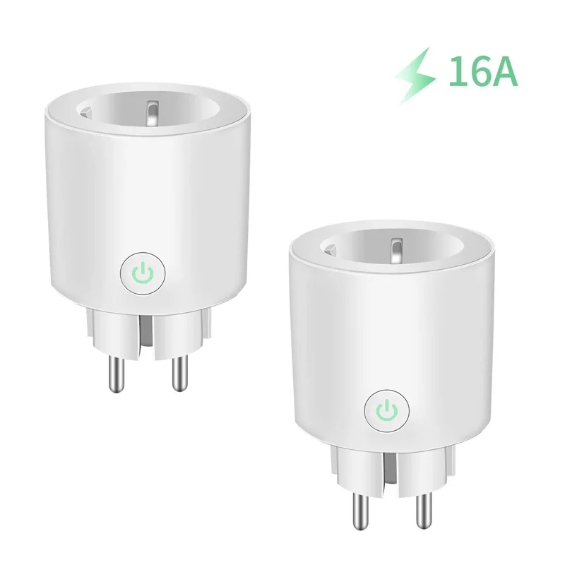 Smart Wifi Plug 16A with Power Monitor, Smart Home Socket EU, Tuya App Voice Remote Control, Compatible with Alexa Google Home
Smart Wifi Plug 16A with Power Monitor, Smart Home Socket EU, Tuya App Voice Remote Control, Compatible with Alexa Google Home