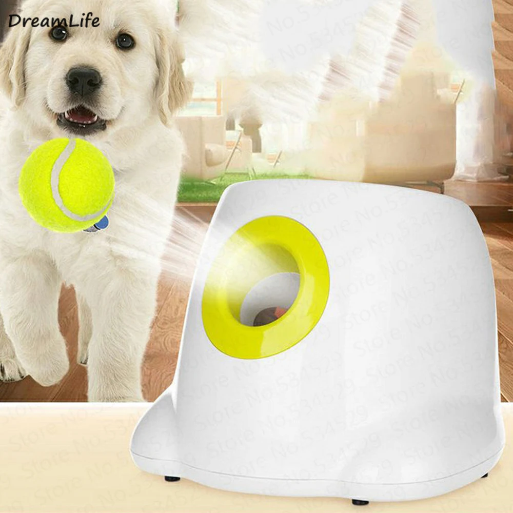 Dog Pet Toys Tennis Launcher Automatic Throwing Machine Ball Throw Device Section Emission With 3 Balls
Dog Pet Toys Tennis Launcher Automatic Throwing Machine Ball Throw Device Section Emission With 3 Balls