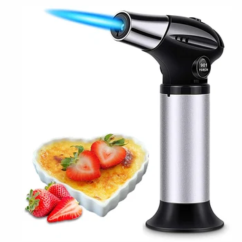 Butane Kitchen Torch Culinary Blow Refillable Mini Cooking BBQ Torch Adjustable Flame Kitchen Camping Lighters with Handle E2S
Butane Kitchen Torch Culinary Blow Refillable Mini Cooking BBQ Torch Adjustable Flame Kitchen Camping Lighters with Handle E2S