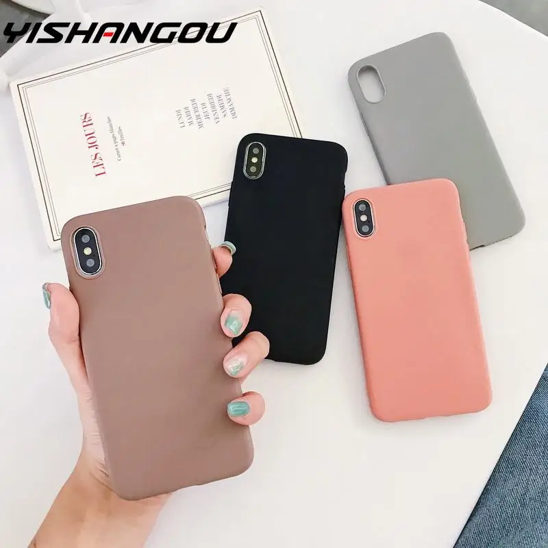 YISHANGOU Case For Apple iPhone XS Max XR X Slim Matte TPU Soft Silicone Case Cover For iPhone 10 8 7 6s 6 Plus Phone Case Funda
YISHANGOU Case For Apple iPhone XS Max XR X Slim Matte TPU Soft Silicone Case Cover For iPhone 10 8 7 6s 6 Plus Phone Case Funda