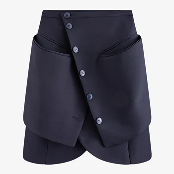 HIGH STREET New Fashion Runway 2020 Designer Skirt Women's Buttons Pocket Mini Skirt
HIGH STREET New Fashion Runway 2020 Designer Skirt Women's Buttons Pocket Mini Skirt