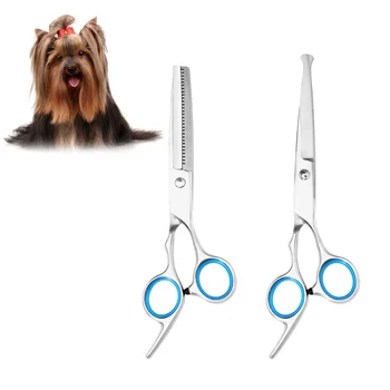 2pcs Sharp and Strong Stainless Steel Blade Dog Cat Grooming Scissors Pet Grooming Kit
2pcs Sharp and Strong Stainless Steel Blade Dog Cat Grooming Scissors Pet Grooming Kit