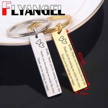 FLYANGEL Key Chain Engraved Key Holder Babe Thank You For Coming Into My Life For Girlfriend Boyfriend Husband Wife Gifts
FLYANGEL Key Chain Engraved Key Holder Babe Thank You For Coming Into My Life For Girlfriend Boyfriend Husband Wife Gifts