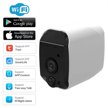 IP Camera WiFi Webcam 1080P Outdoor Home Security Surveillance Tuya APP Control Two-way Audio Battery Powered IP65 Waterproof
IP Camera WiFi Webcam 1080P Outdoor Home Security Surveillance Tuya APP Control Two-way Audio Battery Powered IP65 Waterproof