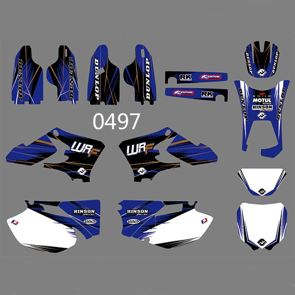 For YAMAHA WR250F WR450F 2005 2006 Graphics Decals Stickers Custom Number Name 3M Full Motorcycle Backgrounds Accessories
For YAMAHA WR250F WR450F 2005 2006 Graphics Decals Stickers Custom Number Name 3M Full Motorcycle Backgrounds Accessories