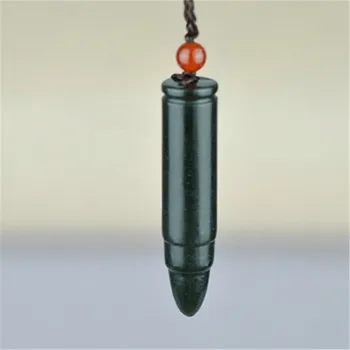 100% NATURAL DARK GREEN STONE CARVED BULLET PENDANT BULLET HEAD NECKLACE LUCKY AMULET MEN'S STONE JEWELRY
100% NATURAL DARK GREEN STONE CARVED BULLET PENDANT BULLET HEAD NECKLACE LUCKY AMULET MEN'S STONE JEWELRY