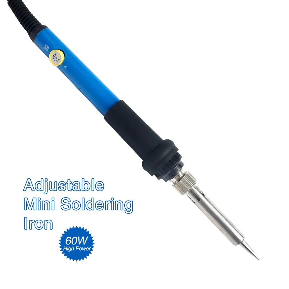 60W Soldering Iron Adjustable Temperature Electric Solder Iron Rework Station Mini Handle Heat Pencil Welding Repair Tools
60W Soldering Iron Adjustable Temperature Electric Solder Iron Rework Station Mini Handle Heat Pencil Welding Repair Tools