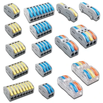 Mini Fast Wire Cable Connectors Universal Compact Conductor Spring Splicing Wiring Connector Push-in Terminal Block SPL-2/3 212
Mini Fast Wire Cable Connectors Universal Compact Conductor Spring Splicing Wiring Connector Push-in Terminal Block SPL-2/3 212
