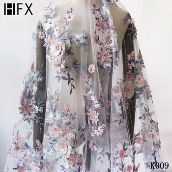 HFX 2020 pretty 3d flower french net lace fabric with super quality embroidered frech tulle beaded lace fabric with beads K009
HFX 2020 pretty 3d flower french net lace fabric with super quality embroidered frech tulle beaded lace fabric with beads K009