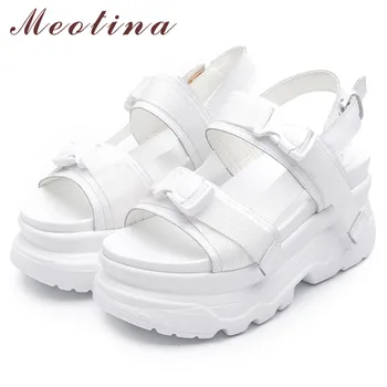 Meotina Women Shoes Platform Wedge Heel Sandals Leisure Female Shoes Round Toe Lady Sandals Summer White Black New Size 4-8.5
Meotina Women Shoes Platform Wedge Heel Sandals Leisure Female Shoes Round Toe Lady Sandals Summer White Black New Size 4-8.5