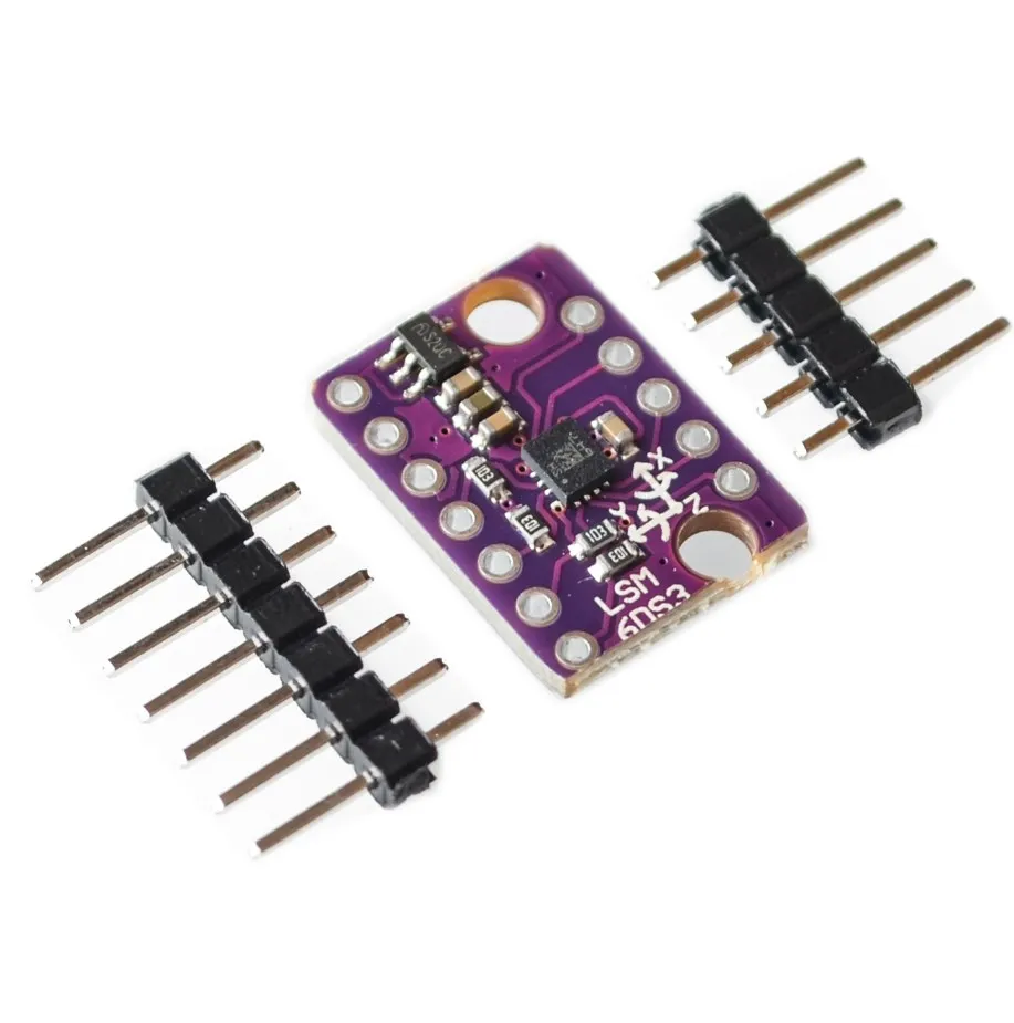 GY-LSM6DS3 LSM6DS3 Accelerometer Gyro Embedded Digital Temperature Sensor Module SPI IIC I2C Interface 8kb FIFO Buffer 5V |