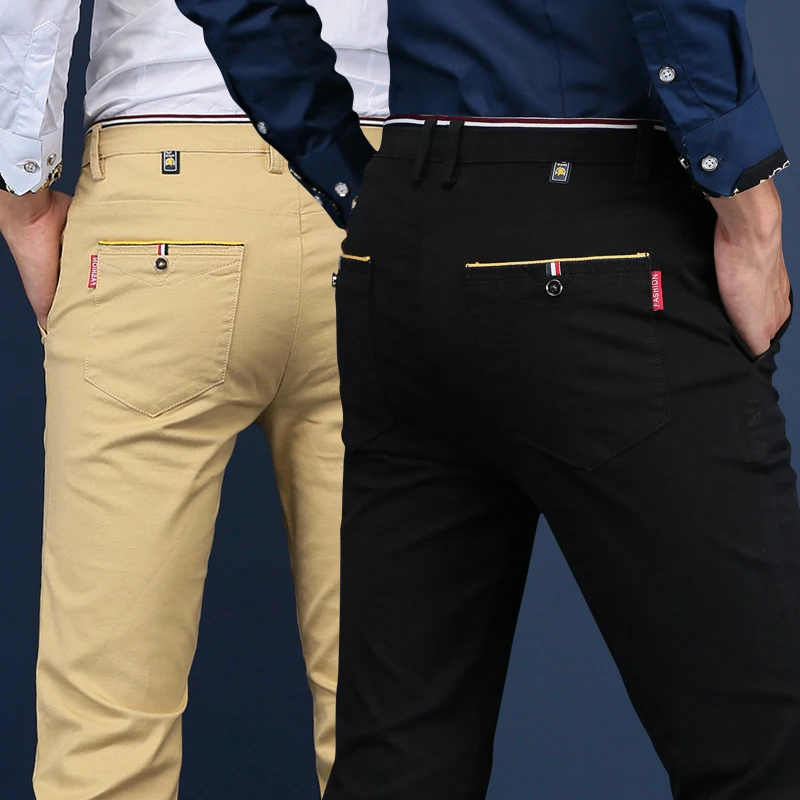 2019 New Arrival Men's Slim Fit Casual Pants Men Solid Cotton Straight Elastic Business Trousers Male All-match Soft Clothes
2019 New Arrival Men's Slim Fit Casual Pants Men Solid Cotton Straight Elastic Business Trousers Male All-match Soft Clothes