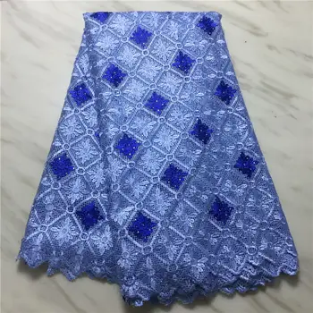 African lace fabric beautiful Nigerian water-soluble stone mesh lace fabric sky blue embroidered female dress A381
African lace fabric beautiful Nigerian water-soluble stone mesh lace fabric sky blue embroidered female dress A381