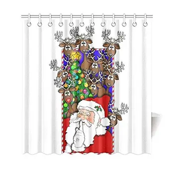Home Decor Christmas Santa Claus Reindeer Shower Curtain Bathroom Sets with Hooks Decor Sets Hooks,Waterproof Polyester
Home Decor Christmas Santa Claus Reindeer Shower Curtain Bathroom Sets with Hooks Decor Sets Hooks,Waterproof Polyester