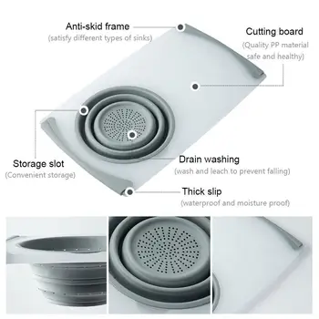 3 IN 1 Multi-function Sink Drain Basket Cutting Board Blocks Fruit Chopping Meat Board Chopping Storage Vegetable Basket T3O4
3 IN 1 Multi-function Sink Drain Basket Cutting Board Blocks Fruit Chopping Meat Board Chopping Storage Vegetable Basket T3O4