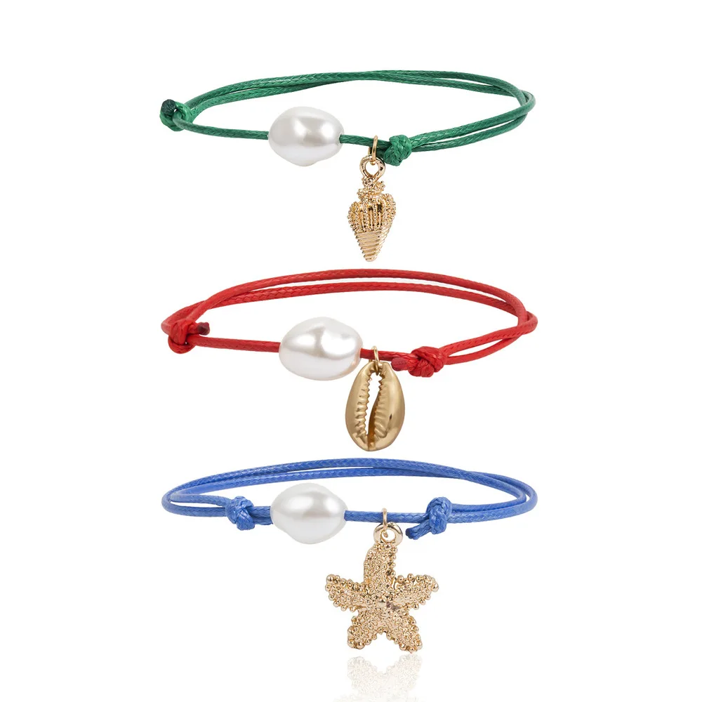 Europe and the United States can adjust geometric star ornaments female summer colored shells conch pearl bracelet wholesale
Europe and the United States can adjust geometric star ornaments female summer colored shells conch pearl bracelet wholesale