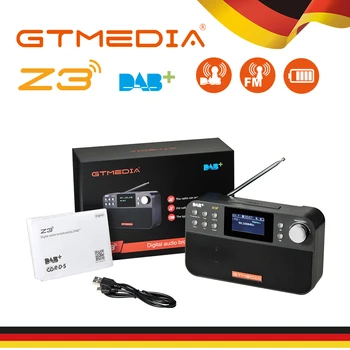 GTmedia Z3B Portable DAB Radio FM Bluetooth Digital player Radio USB Rechargeable Bluetooth Dual Speakers TFT-LCD Screen Radio
GTmedia Z3B Portable DAB Radio FM Bluetooth Digital player Radio USB Rechargeable Bluetooth Dual Speakers TFT-LCD Screen Radio