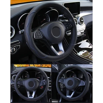 100% Brand New PU Leather Car Steering Wheel Cover Good Grip Car Anti-Slip For 15"/37-38CM Perfect Fit For The Steering Wheel
100% Brand New PU Leather Car Steering Wheel Cover Good Grip Car Anti-Slip For 15"/37-38CM Perfect Fit For The Steering Wheel