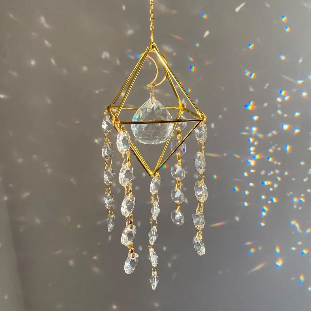 suncatcher crystal rainbow maker wall hanging crystalball radiant rainbows home room moon sun catcher windows Decor
suncatcher crystal rainbow maker wall hanging crystalball radiant rainbows home room moon sun catcher windows Decor