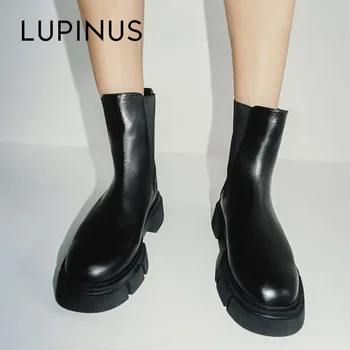 Lupinus Winter Women Black Flat Ankle Boots Chunky Heel Platform Ankle Boots For Women 2020 New Fashion Women Chelsea Boots
Lupinus Winter Women Black Flat Ankle Boots Chunky Heel Platform Ankle Boots For Women 2020 New Fashion Women Chelsea Boots
