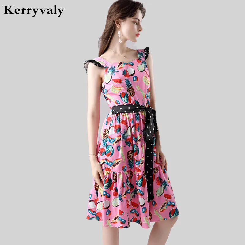 Summer Watermelon Pineapple Printed Stitching Polka Dot Strapless Sexy Dress Moda Mujer 2020 Cotton Sleeveless Pink Dress K285
Summer Watermelon Pineapple Printed Stitching Polka Dot Strapless Sexy Dress Moda Mujer 2020 Cotton Sleeveless Pink Dress K285