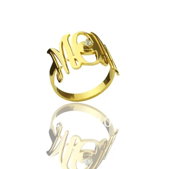 AILIN Mother's Day Gift Personalized Monogram Rings Customized Cut 3 Lowercase Monogrammed Initials With 1 Birthstone Name Rings
AILIN Mother's Day Gift Personalized Monogram Rings Customized Cut 3 Lowercase Monogrammed Initials With 1 Birthstone Name Rings
