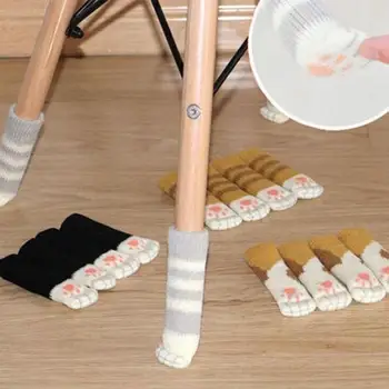 4Pcs Cat Paw Chair Leg Covers Table Foot socks Non-Slip Knitting Socks Floor Protectors For Furniture Decor
4Pcs Cat Paw Chair Leg Covers Table Foot socks Non-Slip Knitting Socks Floor Protectors For Furniture Decor