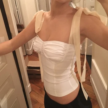 Fashion Lace Up Crop Top Short Sleeve Backless Tube Top Solid Tanks Cropped Summer Casual Tops For Women 2018 New
Fashion Lace Up Crop Top Short Sleeve Backless Tube Top Solid Tanks Cropped Summer Casual Tops For Women 2018 New