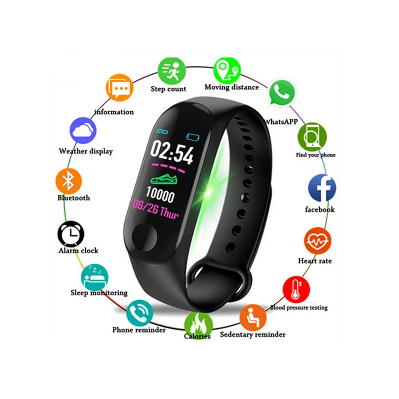 M3 Smartband Fitness tracker Smart Bracelet Blood Pressure Heart Rate Monitor Waterproof Smart band PRO Wristband PK Mi Band 3
M3 Smartband Fitness tracker Smart Bracelet Blood Pressure Heart Rate Monitor Waterproof Smart band PRO Wristband PK Mi Band 3