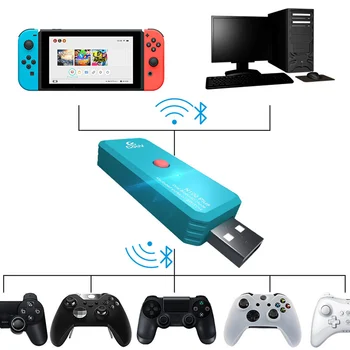 Vococal Wireless Bluetooth Controller Converter Adapter with OTG Cable for Nintendo Switch PlayStation 4 Ps4 Windows XBox One
Vococal Wireless Bluetooth Controller Converter Adapter with OTG Cable for Nintendo Switch PlayStation 4 Ps4 Windows XBox One