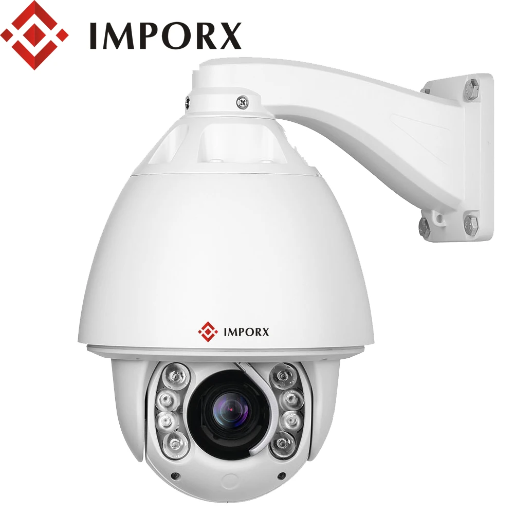 IMPORX 2MP 1080P H.265 20X 30X Optical Zoom Auto Tracking PTZ IP Camera With Two Way Audio Outdoor POE Speed Dome Network Camera
IMPORX 2MP 1080P H.265 20X 30X Optical Zoom Auto Tracking PTZ IP Camera With Two Way Audio Outdoor POE Speed Dome Network Camera