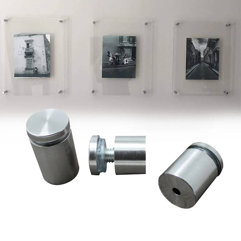 6 Pcs/set Office Billboard Supports Pin Fixing With Screws Advertising Nails Stainless Steel Glass Standoff Holder Accessories
6 Pcs/set Office Billboard Supports Pin Fixing With Screws Advertising Nails Stainless Steel Glass Standoff Holder Accessories