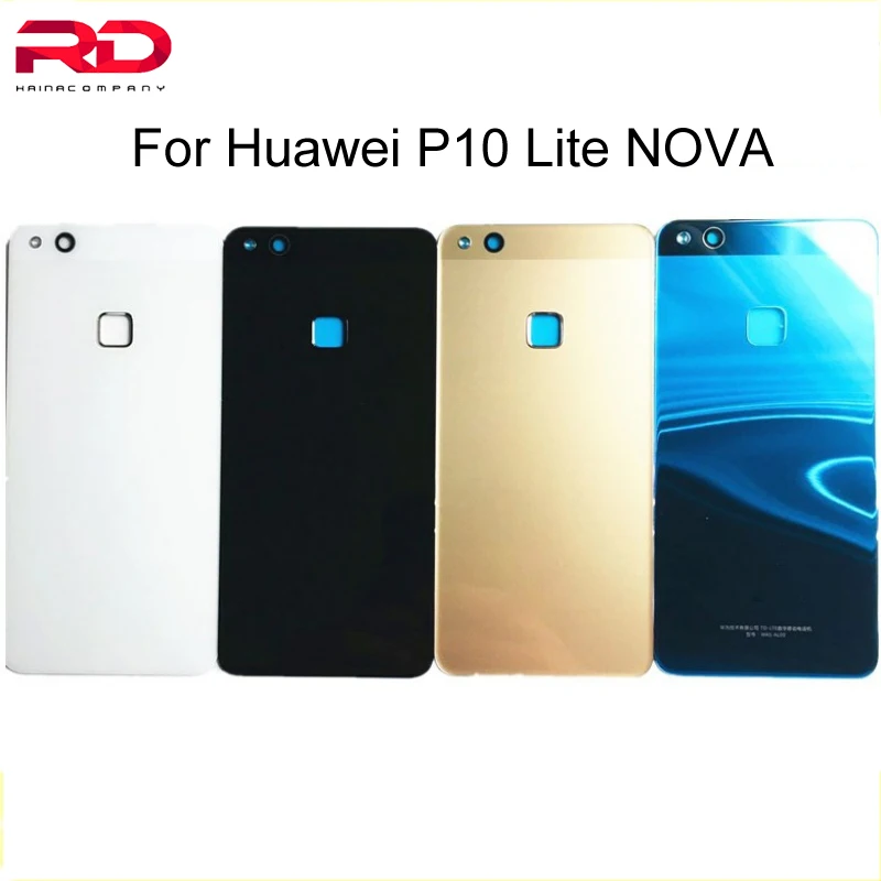 Стеклянная Крышка батарейного отсека для Huawei P10 Lite Nova задний корпус задняя крышка