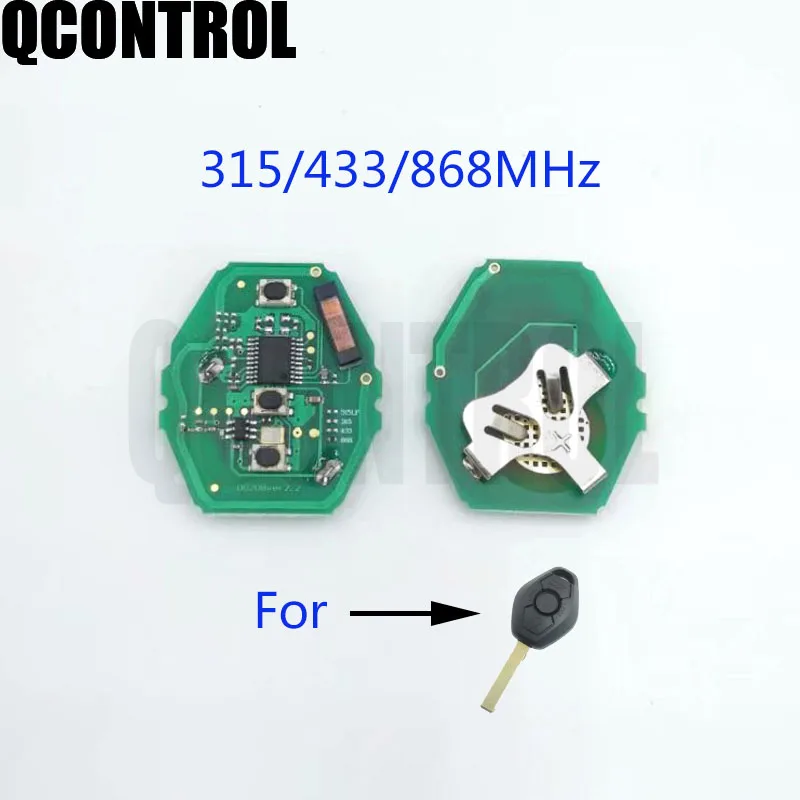 QCONTROL Car Remote Key Circuit Board for BMW CAS2 System for BMW 3/5 Series 315/433/868MHz with ID46-7945 Chip
QCONTROL Car Remote Key Circuit Board for BMW CAS2 System for BMW 3/5 Series 315/433/868MHz with ID46-7945 Chip