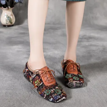 YourSeason Flower Flats Ladies New 2021 Lace Up Round Toe Shallow Casual National Style Handmade Cloth Retro Shoes Women
YourSeason Flower Flats Ladies New 2021 Lace Up Round Toe Shallow Casual National Style Handmade Cloth Retro Shoes Women